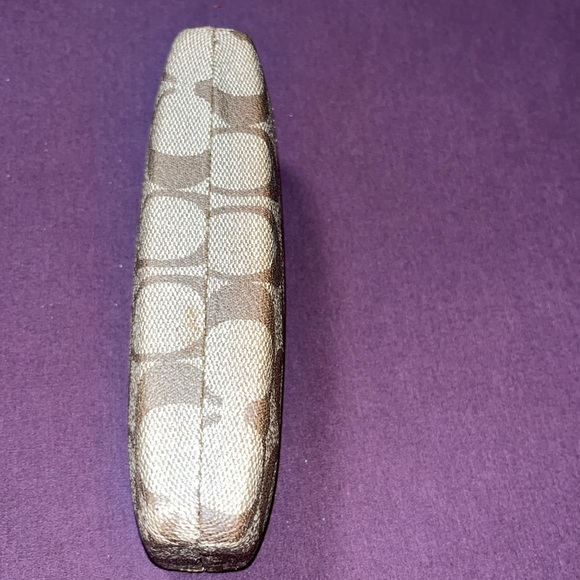Coach vintage hard shell hinged eyeglass case. GUC - Picture 5 of 6